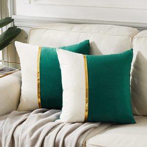 Vỏ gối vuông màu trắng 50*50 inch cho ghế sofa, giường, vỏ gối nhung mềm mại có tua rua trang trí phòng khách, phòng ngủ - Product Image 2