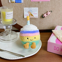 Poupée en peluche de la série Gâteau de Dessin Animé, pièce à suspendre au sac, cadeau pratique pour machine à attraper les poupées de jeu vidéo, petit cadeau d'activité