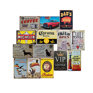 Venta caliente retro bar Casa decor cerveza pintura vintage estaño signos - Product Image 1