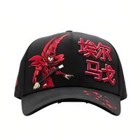 Hoge kwaliteit 5-panel baseballcap met 31 cm klep, luipaardblad-punt-letterprint, verstelbaar, sportief, suède, ademend, waterdicht, unisex, gorras
