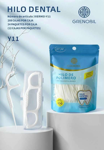 Grenobil Dental Floss <b>Polymer</b> 100 Pieces Oral Care - Product Image 3