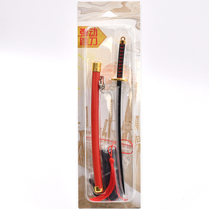 Llavero de espada de juguete de anime con funda desplegable de metal de aleación de zinc, modelo <span class=keywords><strong>Shinazugawa</strong></span> <span class=keywords><strong>Genya</strong></span> estilo anime, 23 cm, de Demons Slayers - Product Image 6
