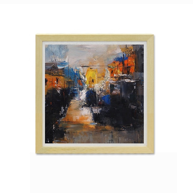 Wholesale 15 17 19 Inch Square Wood Digital Photo Frame NFT Display WiFi 4K IPS Matte Screen Wall Mount Art Frame
