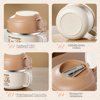 Lonchera de Acero Inoxidable 304, Libre de BPA, de Doble Capa, Hermética, con Aislamiento Térmico, Gran Capacidad, Soporte para Teléfono, Recipiente para Arroz