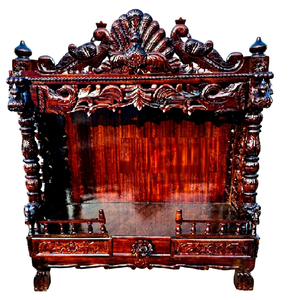 Premium Quality Hand Carved Teak Wood <b>Mandir</b> Home Decor Modern Style Customized Size Safe Packing DSTEXPORTS - Product Image 1