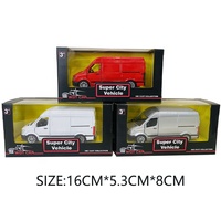 Coche de juguete Jacko Toys a escala 1:36 de metal fundido a presión, furgoneta de transporte de aleación de simulación para niños, alternativa duradera al mini coche RC