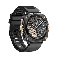 KarenM 2024 BT Call Smartwatch Dafit 1,43 Pulgadas Apariencia tradicional Reloj inteligente de metal completo para hombres AK71