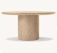 Table à manger RH Padua en chêne américain, style moderne minimaliste, pour usage domestique et hôtelier, 6 places, mobilier de maison