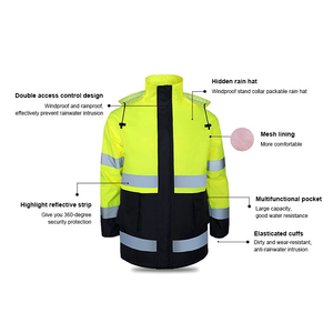 <span class=keywords><strong>Combinaison</strong></span> <span class=keywords><strong>de</strong></span> <span class=keywords><strong>travail</strong></span> imperméable et coupe-vent 2026, très réfléchissante, vêtement <span class=keywords><strong>de</strong></span> sécurité haute visibilité, ensemble imperméable - Product Image 3