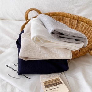 T-shirt décontracté en Lyocell Tencel Rain Linen, coupe courte, 210 grammes, coupe ample, impression sérigraphique, design vierge - Product Image 4