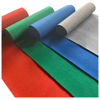 Exhibition Carpet Thickness 1-2mm Polyester Solid Color Roll Carpet Short Time Use Decoration for Wedding Ceremony Wholesale Rug