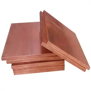 Venta al por mayor hojas de cobre puro 99.99% hoja de cátodos de cobre electrolítico personalizado C10100 placa de cobre placas de cátodo de cobre