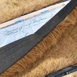 In Stock Beach Umbrella Thatched House Proof Hut Grass <strong>Banana</strong> Leaf Roofing Fiber Thatch - Product Image 4