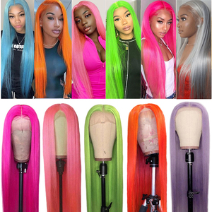 <span class=keywords><strong>Perruque</strong></span> Humaine Highlightée 13x4 HD Lace Front Densité 180% Cheveux Vierges, <span class=keywords><strong>Perruque</strong></span> Humaine Highlightée HD 28 Pouces avec Couleur pour Femmes Noires - Product Image 5