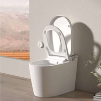 Toilette intelligente moderne, installation facile, gain de place, toilette intelligente à poser au sol pour les projets de rénovation de la maison
