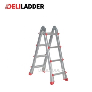 NOUVEAU DESIGN 4x3/4x4/4x5/4x6 EN131 Échelle télescopique polyvalente pliante <span class=keywords><strong>escabeau</strong></span> en aluminium - Product Image 6