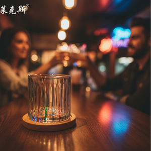 Offre Spéciale – Nouvelle Tasse à Boissons en <span class=keywords><strong>Verre</strong></span> Gravé Transparent, Design Coloré, <span class=keywords><strong>Verre</strong></span> à Whisky et Bière Gaufré - Product Image 4