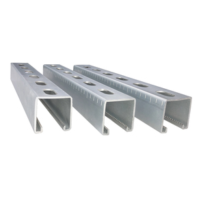 Steel <b>Channel</b> Seismic Rail with Hot-Dip Galvanized Solar Photovoltaic Bracket and Holes Made in Tianjin - Product Image 5