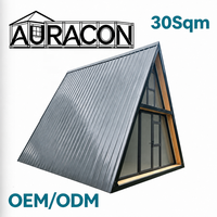 Maison préfabriquée modulaire moderne et respirante, structure en acier, design élégant pour hôtel, complexe hôtelier, parc, camping, conception de modèle 3D