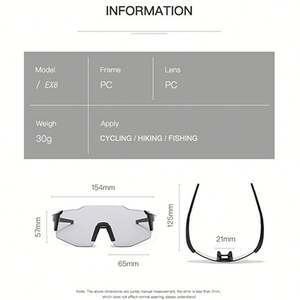 Gafas de Sol Deportivas para Ciclismo al Aire Libre, Gafas de Seguridad para Conducir con Logotipo Personalizado al por Mayor, para Hombres y Mujeres - Product Image 5