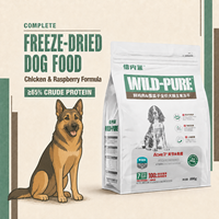 Alimentation Complète Lyophilisée pour Chiens Marque Blanche 400g Formule Poulet et Framboise avec Soutien Articulaire