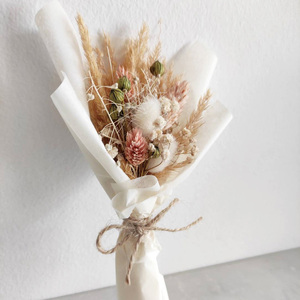 Arrangement de fleurs séchées naturelles préservées, mini bouquet unique, cadeaux de mariage <span class=keywords><strong>en</strong></span> gros pour les invités - Product Image 2