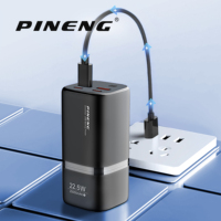Batterie externe compacte portable PN-739PD Mini 20000mAh 22.5W USB Type-C à charge ultra-rapide pour voyage