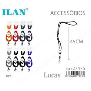 Set di 8 Cordini Personalizzati Ilan Lucas da 45Cm, Accessori - Product Image 3