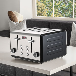Ohigitechi Vintage 2000W Rétro Petit Déjeuner Ensemble 1.7L 304 Inoxydable Bouilloire Électrique Et 4 Tranches Multifonction <span class=keywords><strong>Couleur</strong></span> Peint <span class=keywords><strong>Grille</strong></span>-<span class=keywords><strong>Pain</strong></span> - Product Image 6