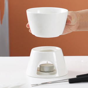 Mug à chocolat chaud à prix abordable avec cuillère, ensemble de brûleurs à chocolat fondu au fromage suisse et au fromage, type hotpot - Product Image 3