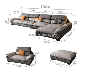Bán Hàng Nóng Tối Giản L-Hình Dạng <span class=keywords><strong>Sofa</strong></span> Đặt Phòng Khách Dễ Dàng Để Làm Sạch Góc <span class=keywords><strong>Sofa</strong></span> Cắt Kích Thước Lớn 1 2 5 7 Chỗ Ngồi <span class=keywords><strong>Sofa</strong></span> Với Ghế - Product Image 6