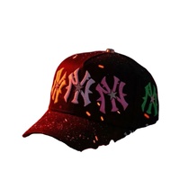 Casquettes de baseball sportives en daim à 5 panneaux avec logo plaqué EL X Aleman, doublure en satin, 100 % polyester, ajustables, vente en gros