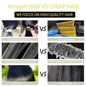 Extensions de cheveux afro bouclés crépus pour femmes noires, styles ondulés et lisses, pièces de cheveux humains de haute qualité - Product Image 6