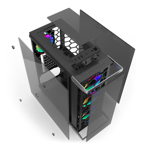 2023 <span class=keywords><strong>ATX</strong></span> PC trường hợp chất lượng cao giữa tháp với cửa sổ kính làm mát người hâm mộ OEM trường hợp gabinete game thủ chơi game tháp - Product Image 4