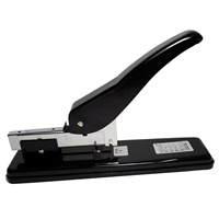 Agrafeuse professionnelle de bureau, format A4, noire, 23/6-23/13, 100 pages, agrafeuse manuelle robuste pour papiers
