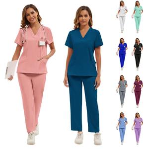 زي طبي احترافي XL للنساء ممرض وعباءات منسوجة للطبيب لغسيل اليدين أطقم زي موحد جراحي - Product Image 2