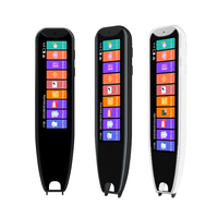 Stylo traducteur intelligent portable, écran tactile IPS, traduction vocale en 134 langues, appareil de traduction par scan, blanc + noir, Wi-Fi, MP3