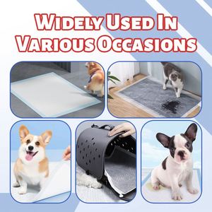 Tapis absorbants pour animaux de compagnie sur mesure, imperméables et écologiques, pour chats et chiens, couches d'apprentissage OEM en tissu non tissé, diverses couleurs, vente en gros - Product Image 3