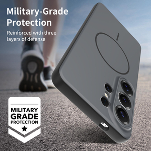 Nueva Funda Negra Suave al Tacto <span class=keywords><strong>para</strong></span> Samsung S26 Ultra, Color en Contraste, Sensación de Piel, Orificios Precisos <span class=keywords><strong>para</strong></span> Lentes, Protección Magnética <span class=keywords><strong>para</strong></span> Teléfono Móvil - Product Image 4