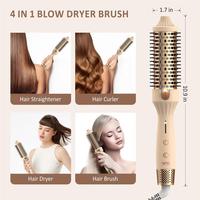 Lena Ionic 4 in1 professionnel rond électrique cheveux rotatif coup une étape sèche brosse peigne brosse à Air chaud