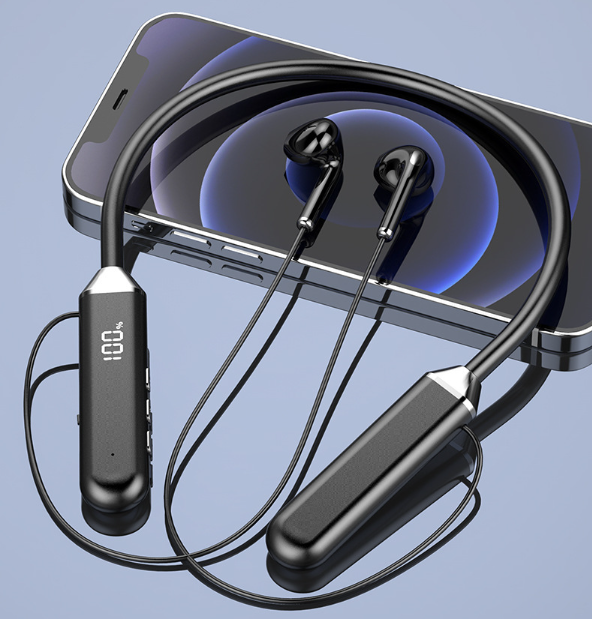 Wireless Headphones 5.0 Neckband Earphones Sports Waterproof Tws Earbuds Headset With Microphone