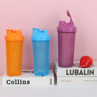 Botella Mezcladora de Proteínas para Gimnasio, Personalizada con Logotipo, a Prueba de Fugas, para Deportes y Ejercicio, Venta al por Mayor, Libre de BPA, de Plástico