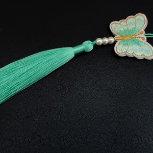 Colgante para Bolso, Norigae Tradicional Coreano con Colgante de Mariposa y Borla de Seda Bordada, Perfecto para Bolsos y Llaveros, Coreano - Product Image 5