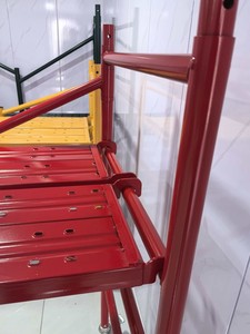 Andamio Móvil Plegable de <span class=keywords><strong>Dos</strong></span> Niveles, Torre de Andamio de Acero, Sistema de Construcción de Andamios Rodantes - Product Image 4