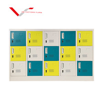 Casier métallique moderne multi-portes pliable pour sacs d'école, mini-meuble de rangement tendance pour appartement, maternelle et école