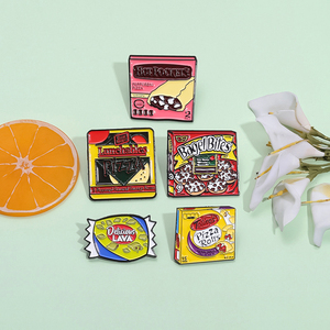 Thực Phẩm Men Pins Bánh <span class=keywords><strong>Pizza</strong></span> Đậu Đỏ <span class=keywords><strong>Pie</strong></span> Hot Dog Trâm Ve Áo Huy Hiệu Trang Trí Đồ Trang Sức Phụ Kiện Quà Tặng Cho Bạn Bè - Product Image 2