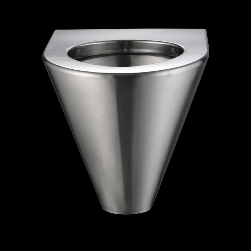 304 Stainless Steel P Trap Hanging Toilet Smart Metal Toilet Seat