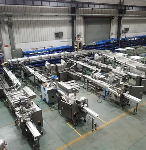 Profesyonel özelleştirme ambalaj üretim hattı yumuşak kek otomasyon paketleme makinesi sistemi