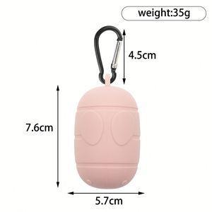 Suministros personalizados para mascotas al aire libre manos libres portátil bolsa de basura para perros dispensador de bolsas de caca de perro de silicona - Product Image 5