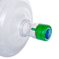 Precio Directo de Fábrica, Tapa de 5 Galones con Plástico Azul y Blanco Libre de BPA, 55MM, para Agua Mineral, Etiqueta Personalizada